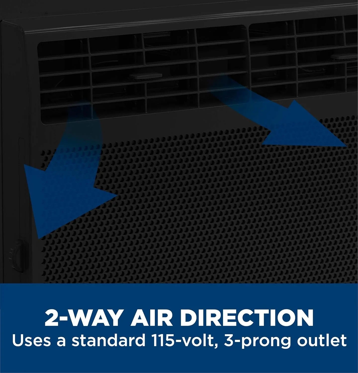 Climatiseur de fenêtre GE, 5 000 BTU pour petites pièces jusqu'à 150 pi² avec ventilateur réglable manuellement et réglages de refroidissement