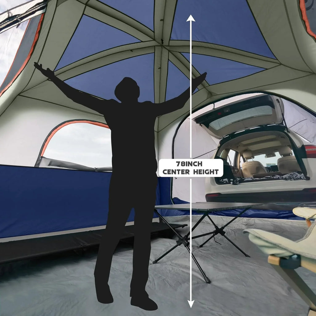 Tente de camping pour SUV, tente de hayon pour SUV 6 personnes - Facile à installer