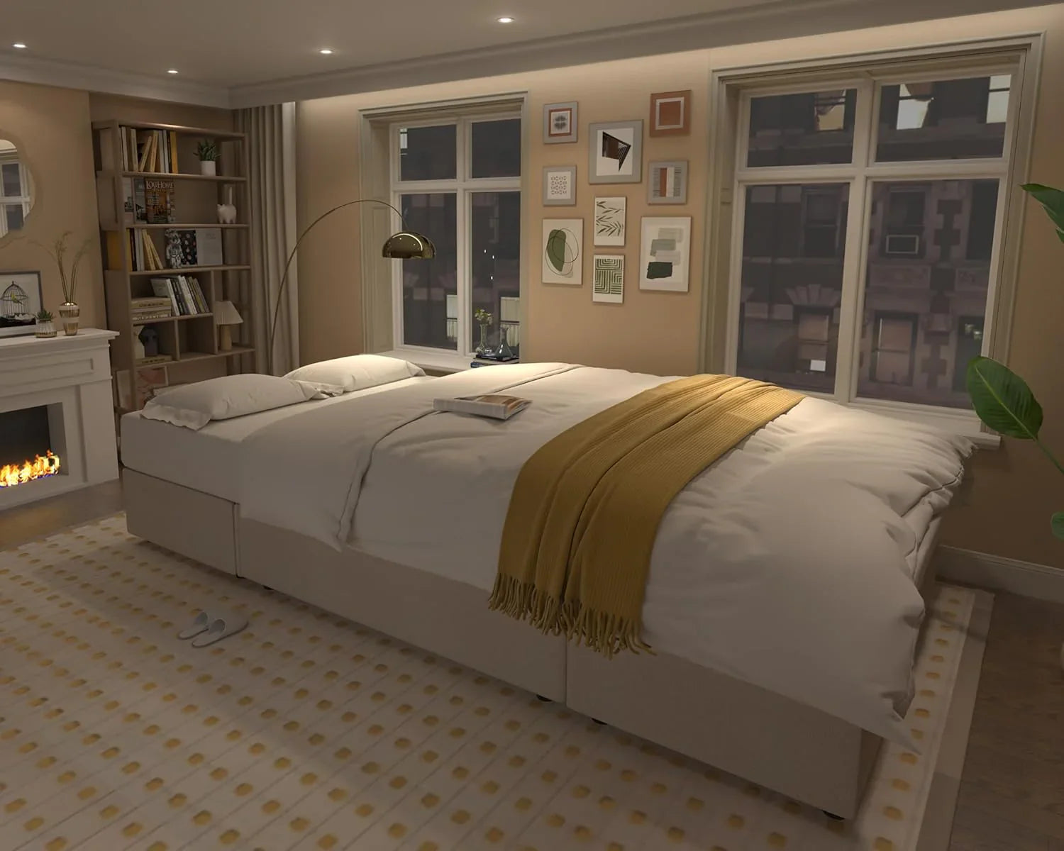 Canapé-lit VanAcc, canapé-lit avec méridienne de rangement - Canapé-lit 2 en 1 pour salon, canapé-lit confortable