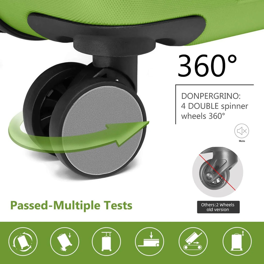 Ensemble de bagages à main légers et extensibles à coque rigide de 6 pièces