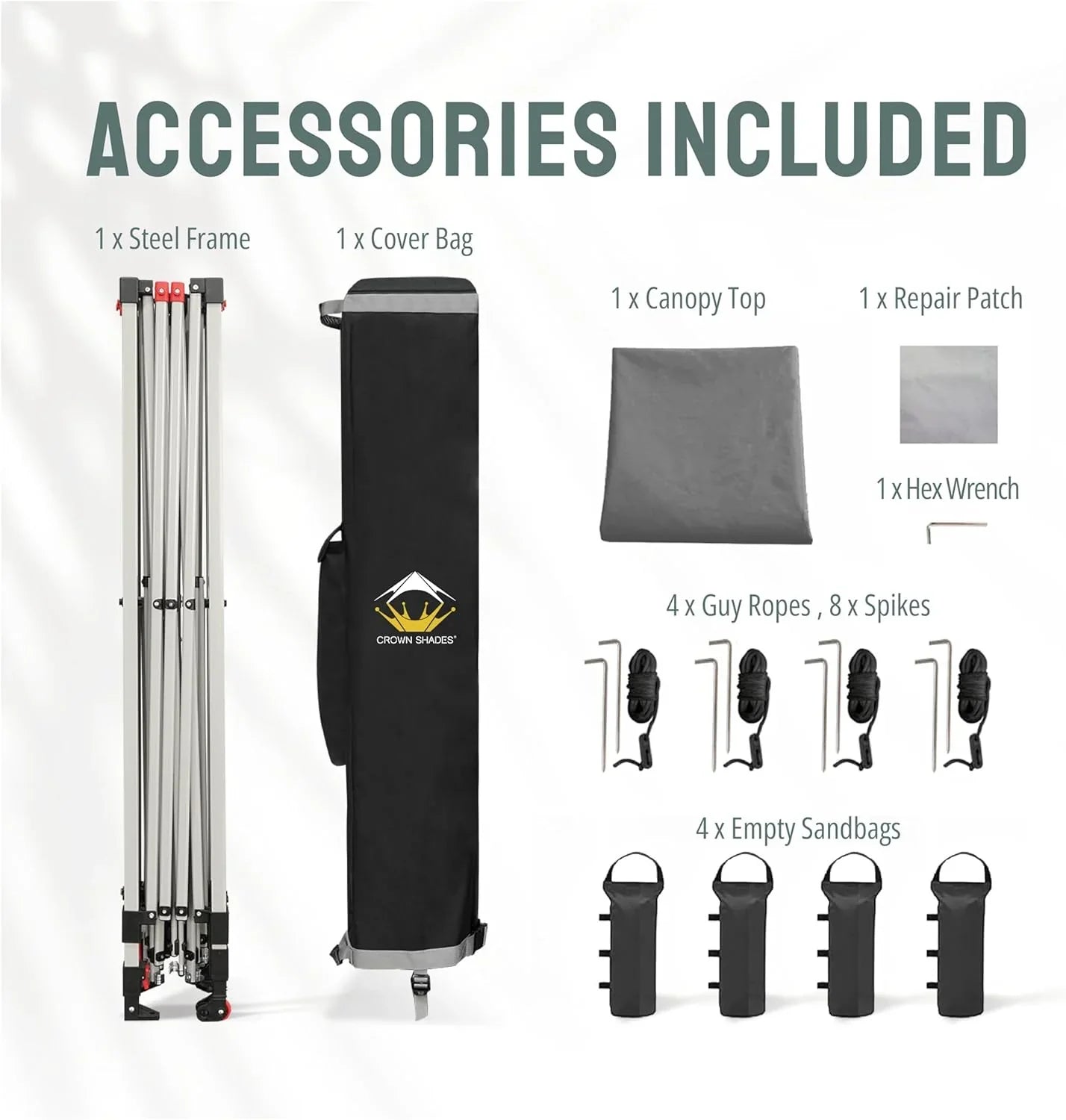 Auvent pop-up 10x10 - Installation en un clic - Tente de plage - Parasol extérieur avec dessus argenté, 3 hauteurs et 4 poches à sable