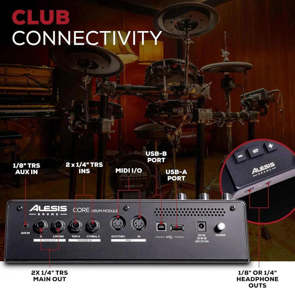 Batterie électronique Alison Strata Prime avec écran tactile et tête à grille double zone