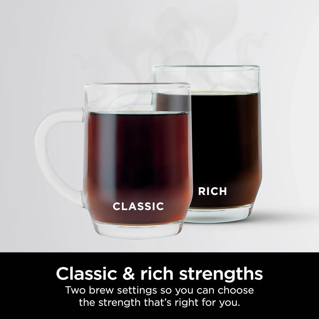 Cafetière programmable avec 2 modes d'infusion, plaque chauffante réglable et infusion différée