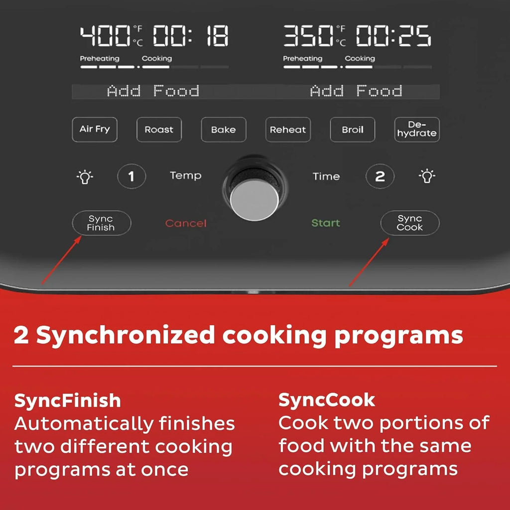 Friteuse à air Instant Pot Vortex Plus 6QT avec technologie d'élimination des odeurs, fonction 6 en 1