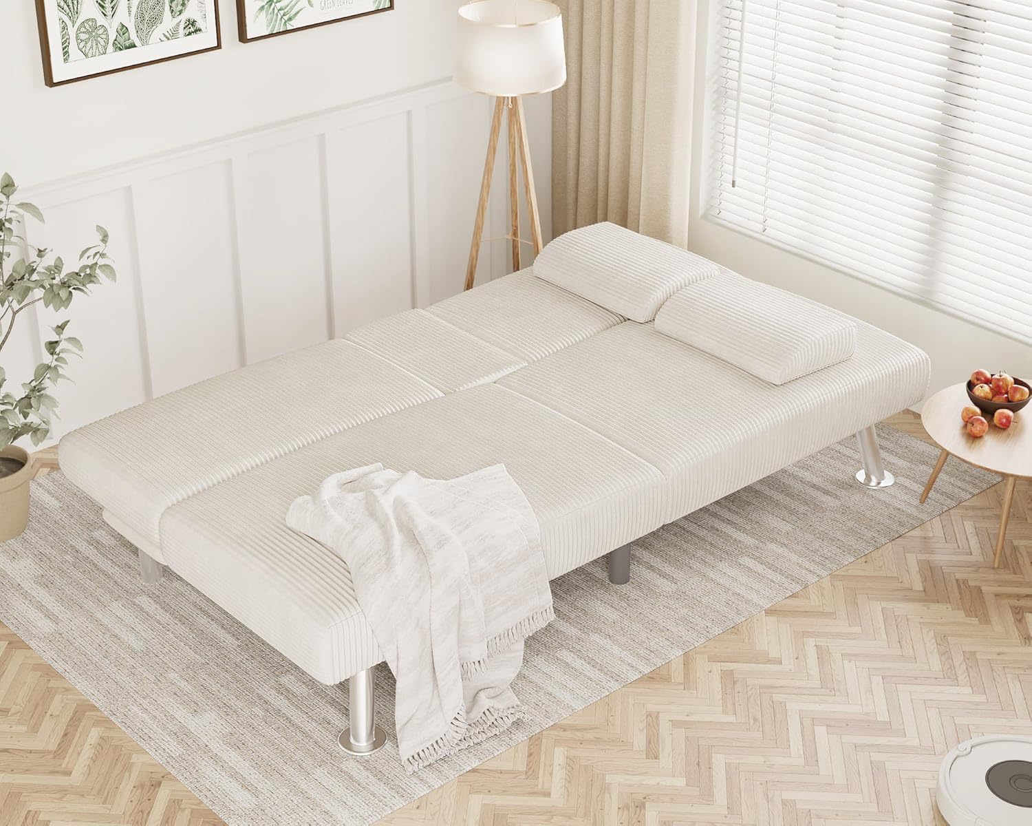 Canapé-lit futon Flamaker Ensemble futon pliant moderne Chaise longue convertible