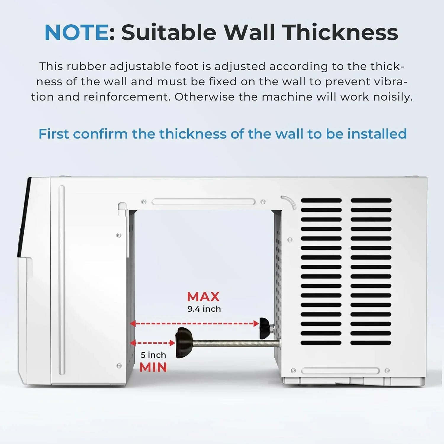 Climatiseur de fenêtre en U, 12 000 BTU, refroidit jusqu'à 550 pi², 6 modes