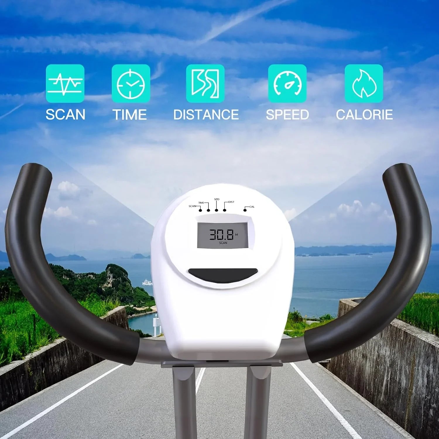 Vélo d'appartement pliable 5 en 1 pour usage domestique, vélo d'appartement d'intérieur