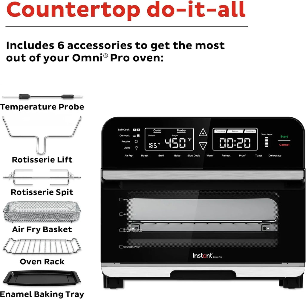 Friteuse à air Instant Pot Omni Plus 19QT/18L, fonction 10 en 1, convient aux pizzas de 12 pouces
