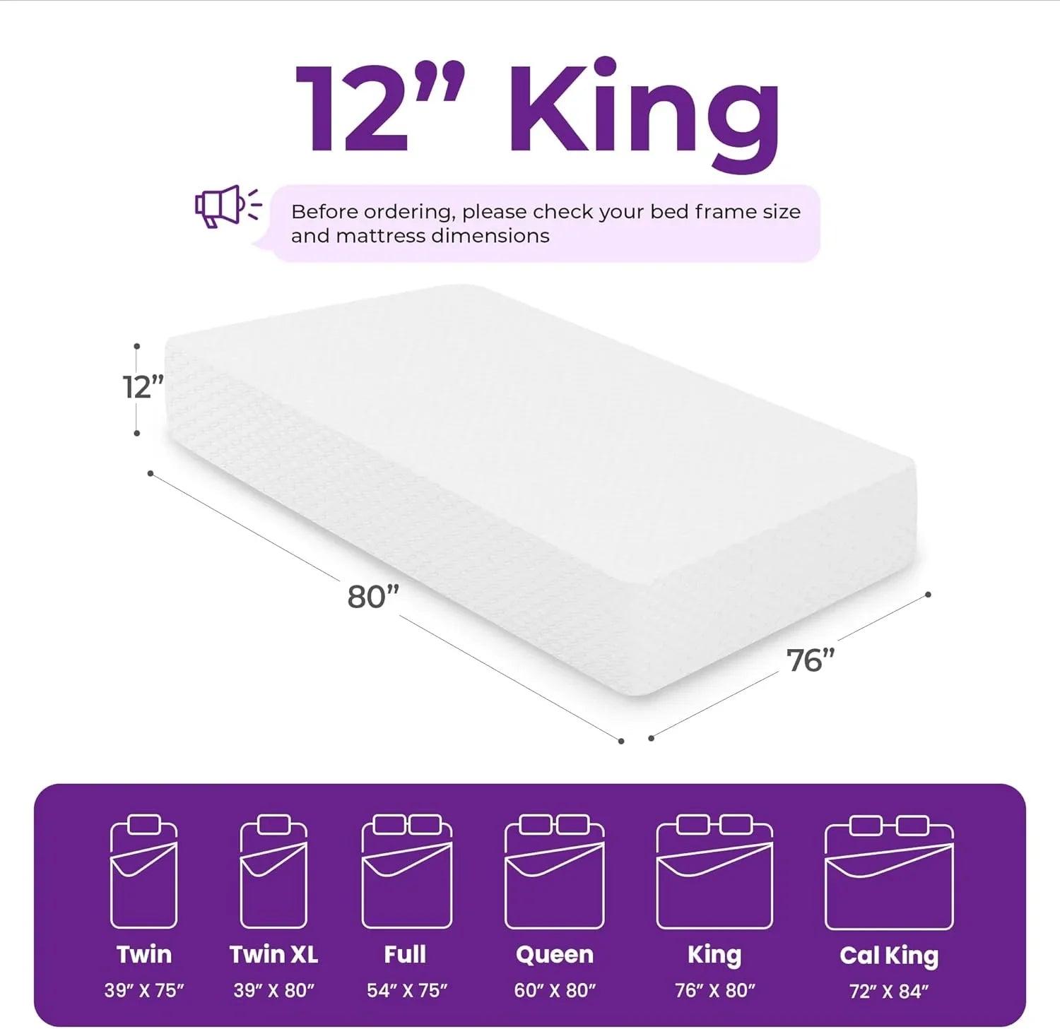 Matelas en mousse à mémoire de forme GAESTE de 8 pouces, entièrement rafraîchissant, matelas dans une boîte
