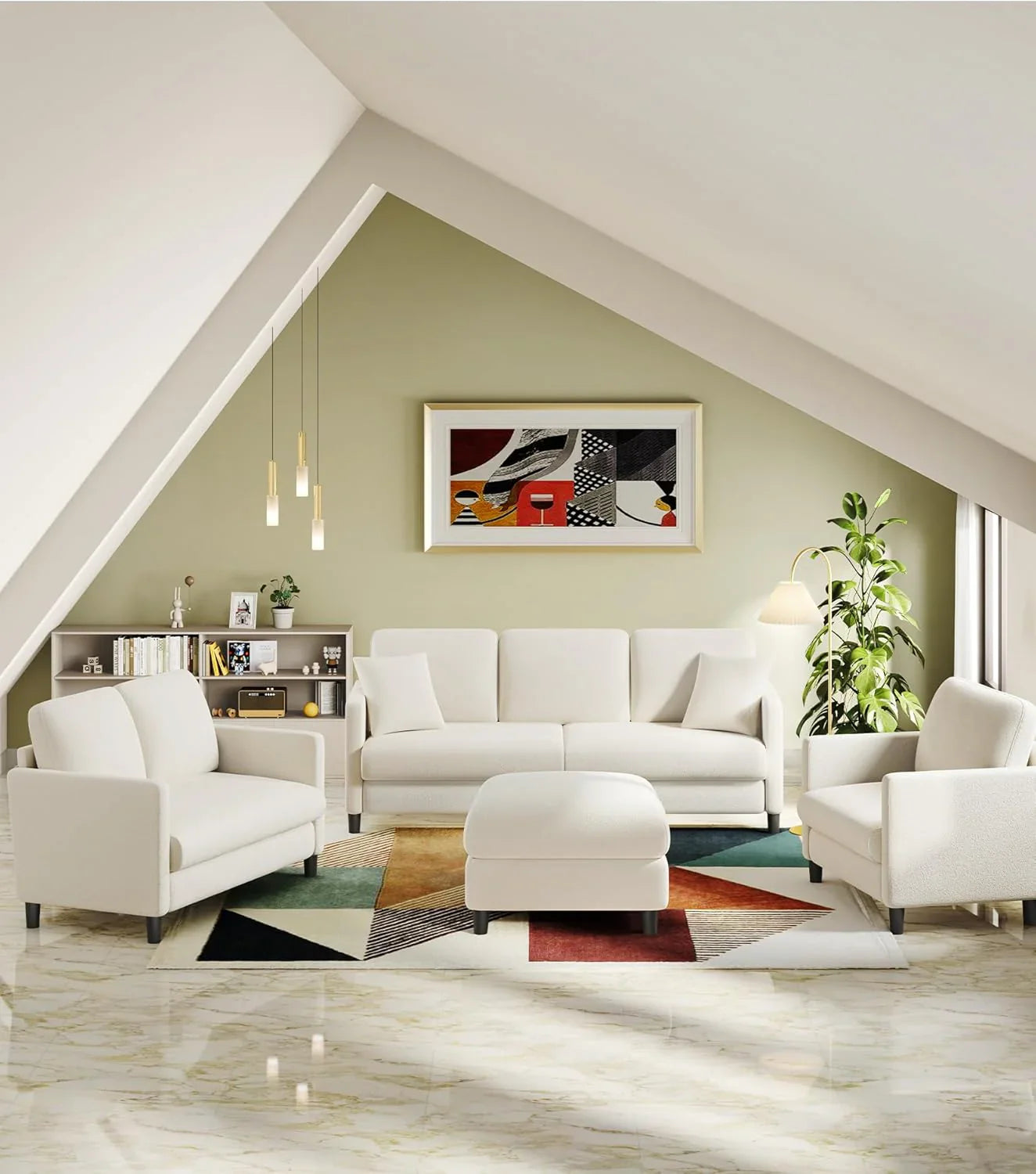 Causeuse de 51 pouces, causeuse confortable en velours côtelé