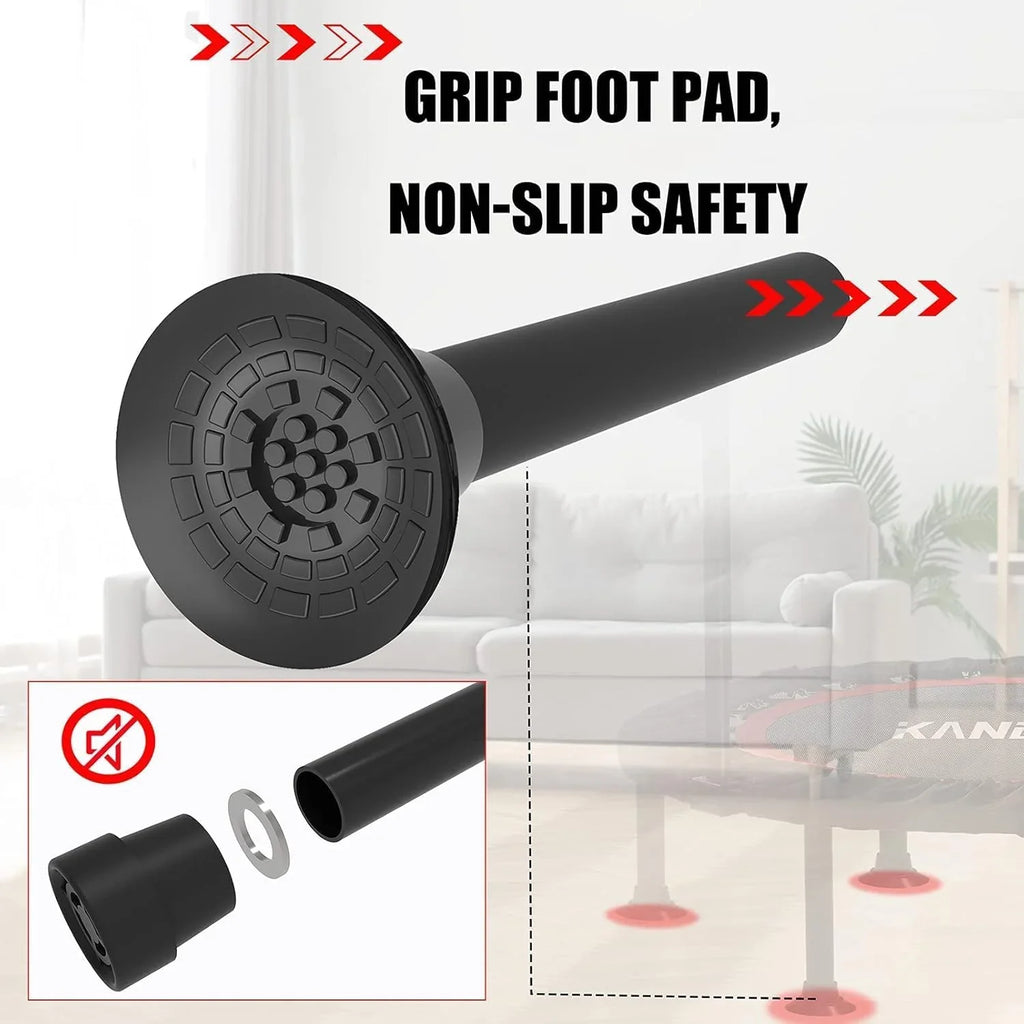 Kanchimi Mini Trampoline d'entraînement pliable de 40" à 48" avec poignée, charge maximale de 330 lb