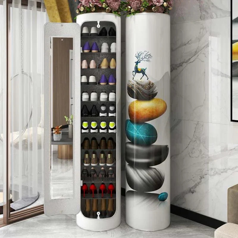 Armoire à chaussures rotative de désinfection multicouche de grande capacité