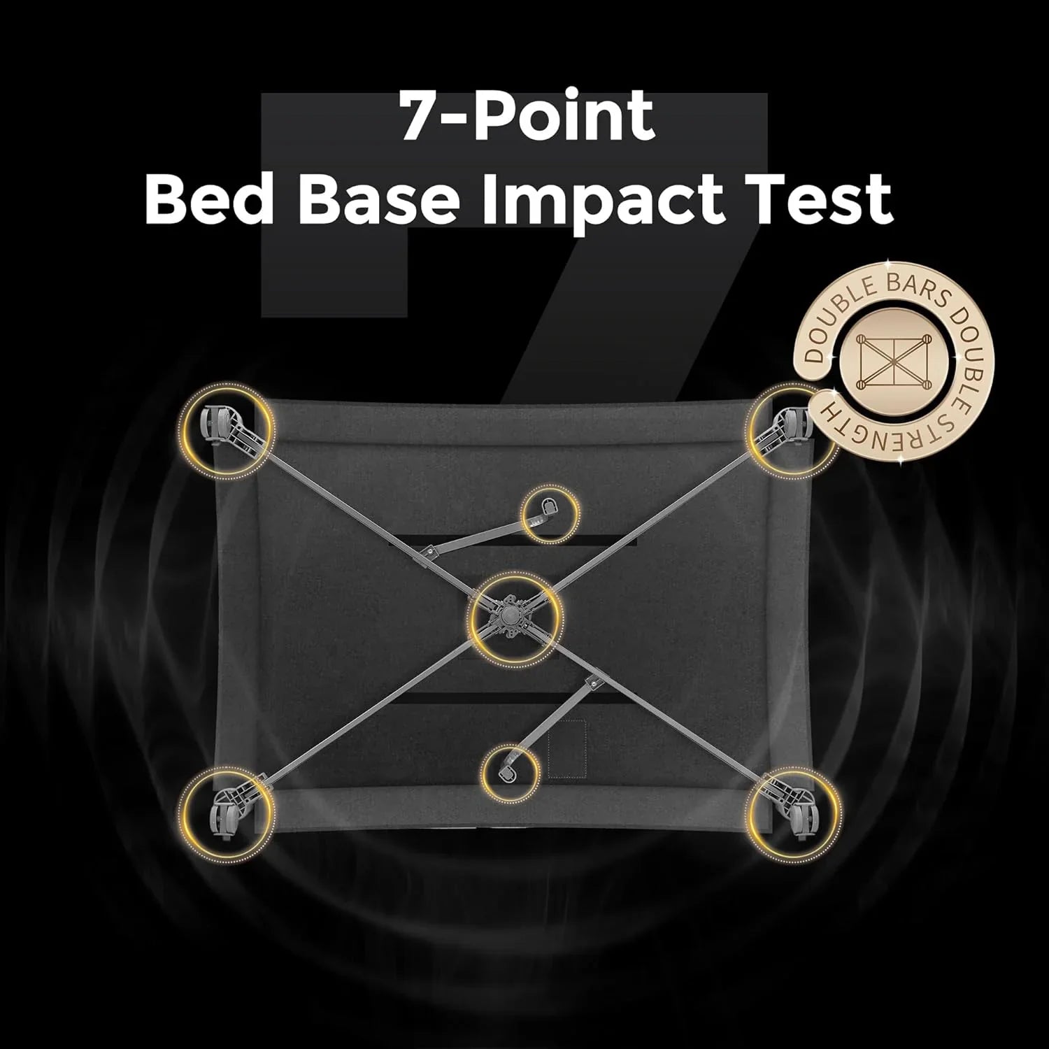Parc pour bébé Pamo Babe - Le cadre en acier robuste offre un espace de couchage sûr et un berceau portable