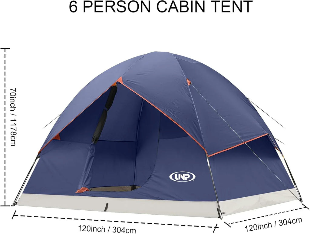 Tente de camping dôme 2/3/4/6 personnes, portable, pour l'extérieur et la randonnée, plage