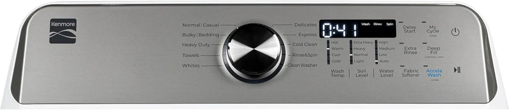 Machine à laver à chargement par le haut de 4,5 pieds cubes avec une triple turbine pour éliminer la saleté et les taches tenaces