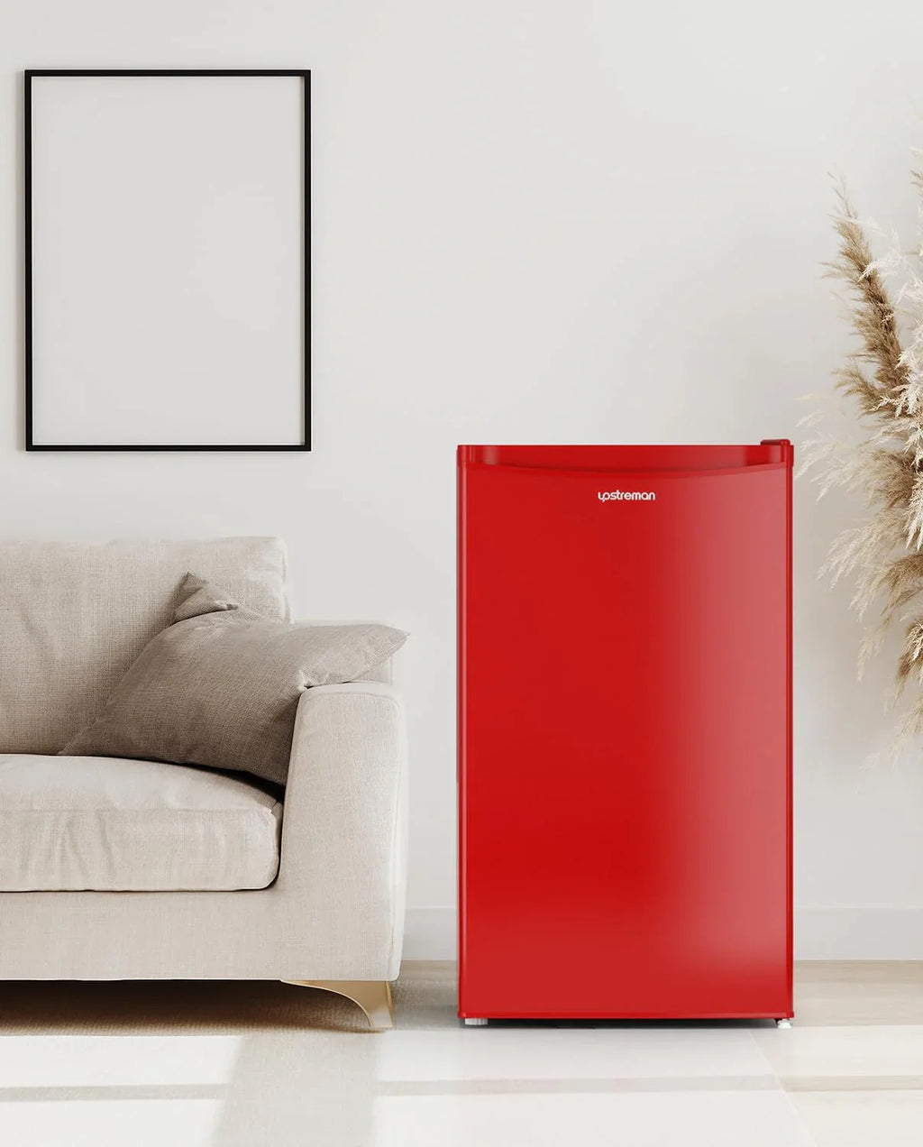 Mini-réfrigérateur Upstreman de 3,2 pieds cubes avec congélateur, mini-réfrigérateur à une porte, réfrigérateur de dortoir