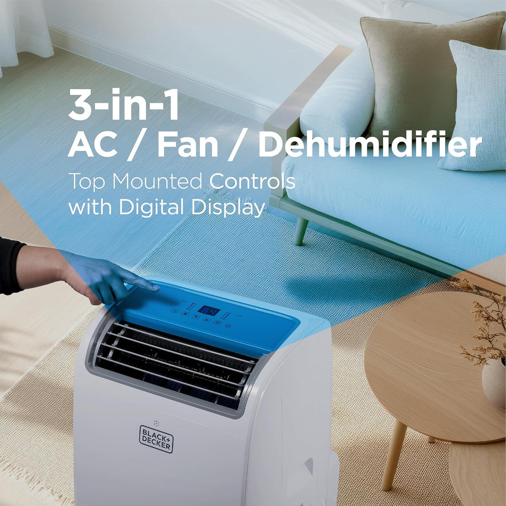 Climatiseur portatif BLACK+DECKER 8 000 BTU