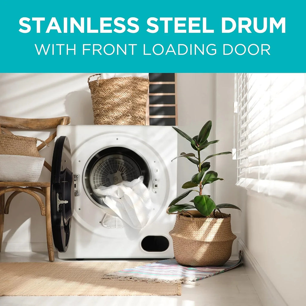 Sèche-linge compact, sèche-linge électrique de 1,5 pi³, 850 W, sèche-linge portatif ventilé de 120 V