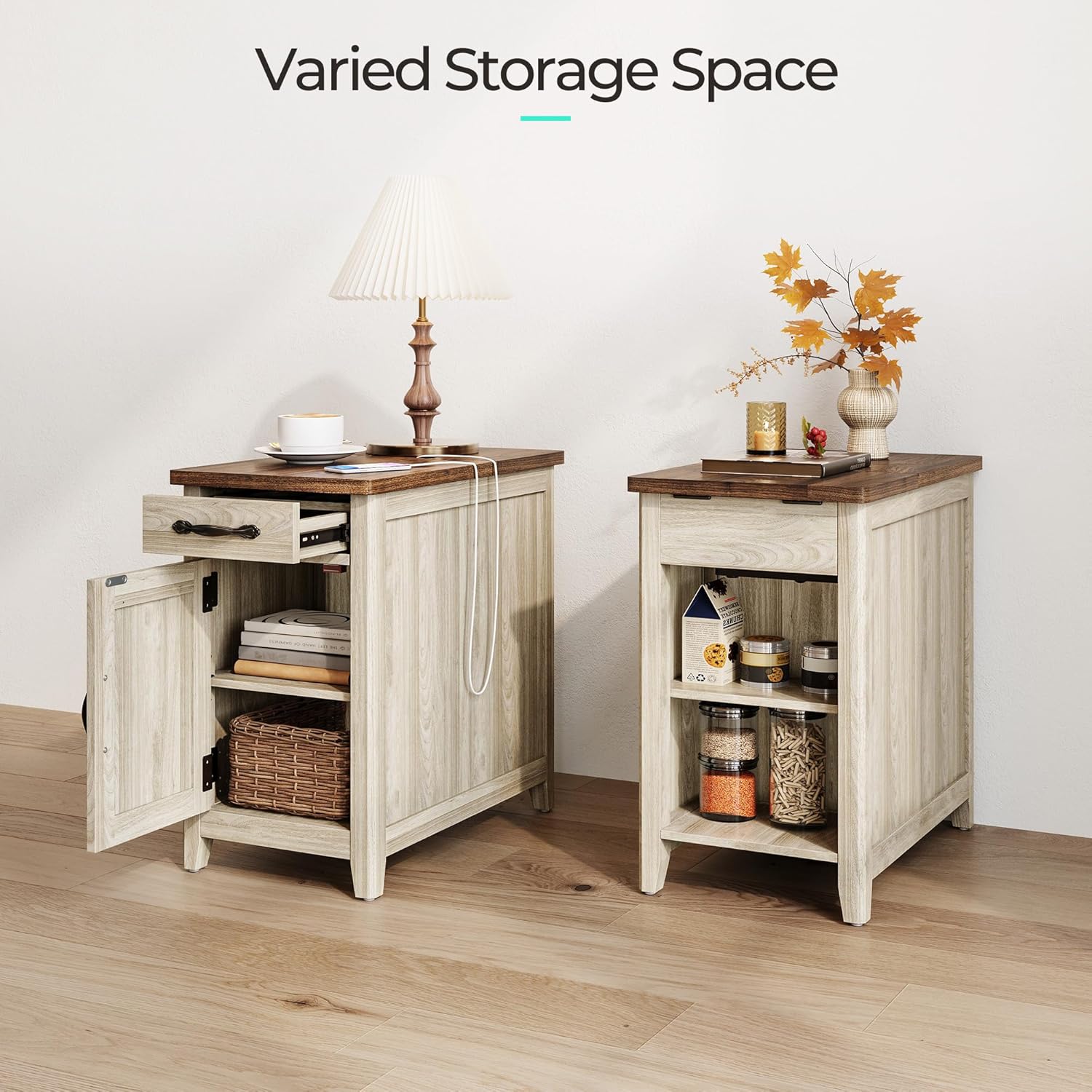 Table d'appoint de ferme Table d'appoint étroite Petite table de chevet