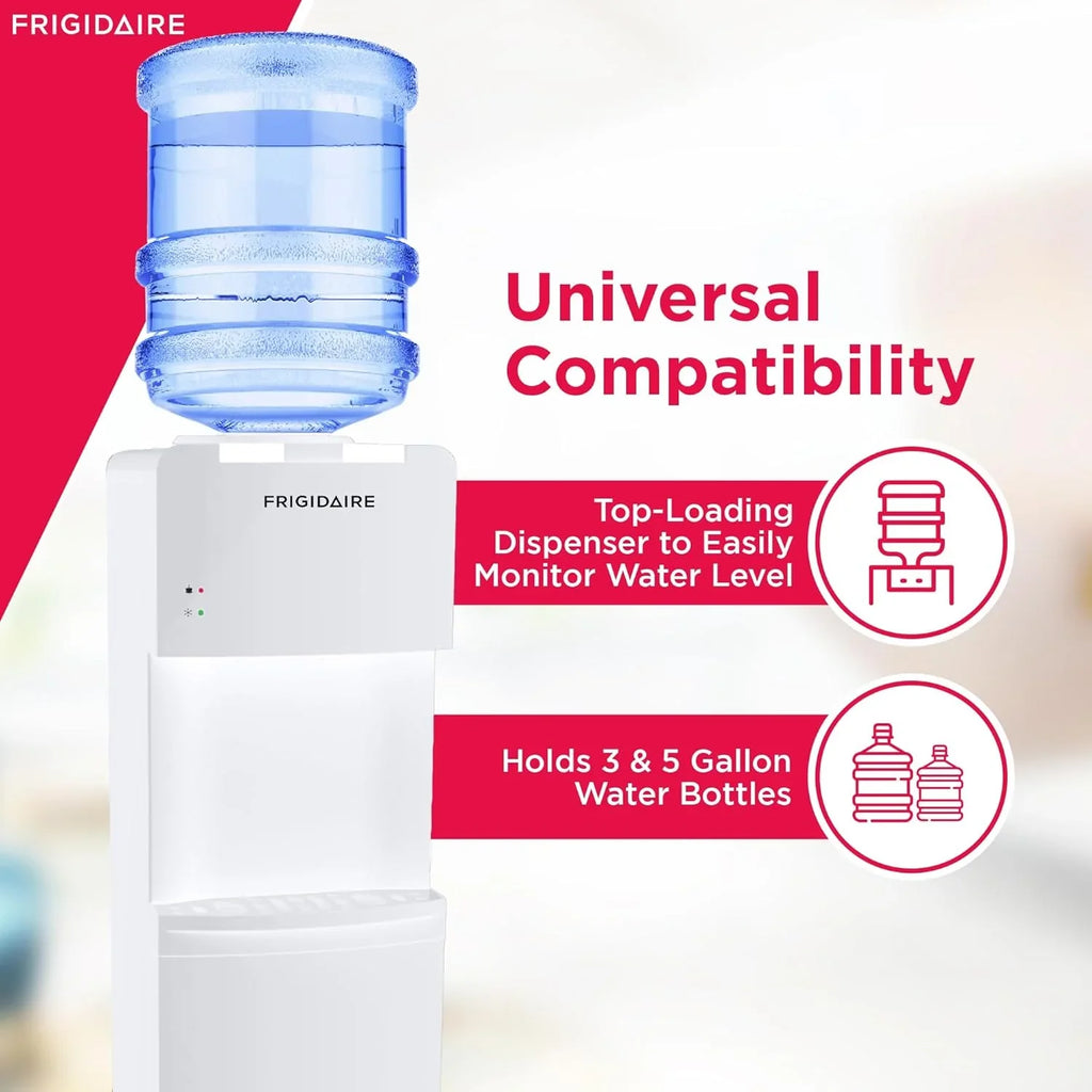 Distributeur d'eau et de glaçons Frigidaire à chargement par le haut - Eau chaude et froide - Verrouillage de sécurité pour enfants