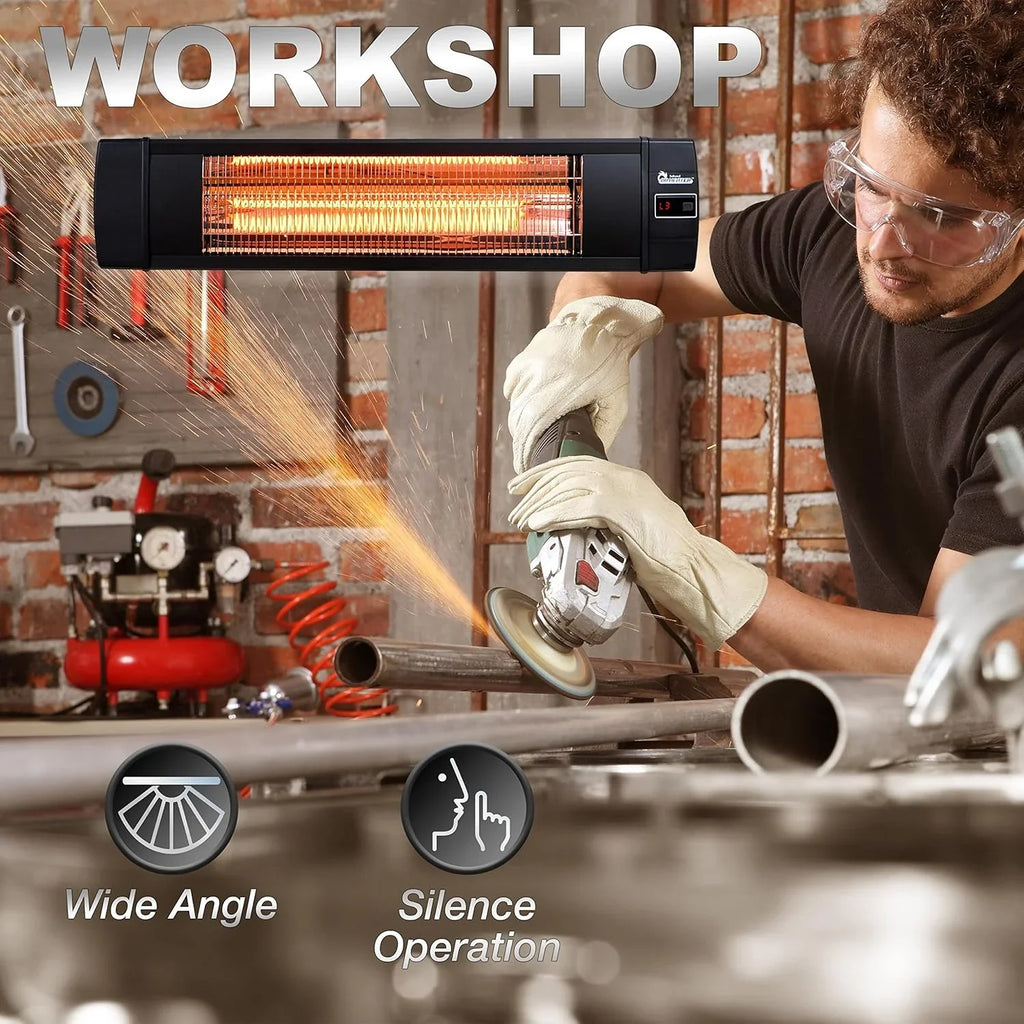 Chauffage de serre intelligent avec contrôle de température intégré et thermostat numérique