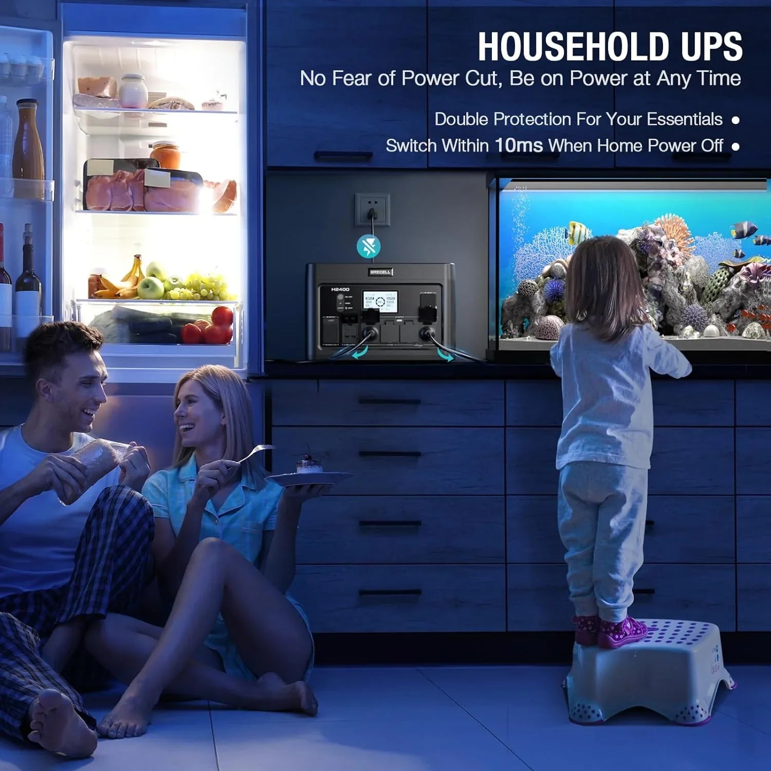 Centrale électrique portable 300 W (600 W en crête), générateur solaire 230,88 Wh avec sortie USB-C PD 60 W