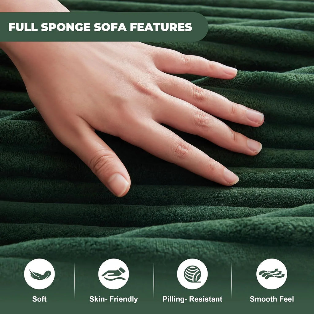 Canapé nuage de 110 pouces, canapé désossé dans le salon, canapé modulable avec sièges profonds