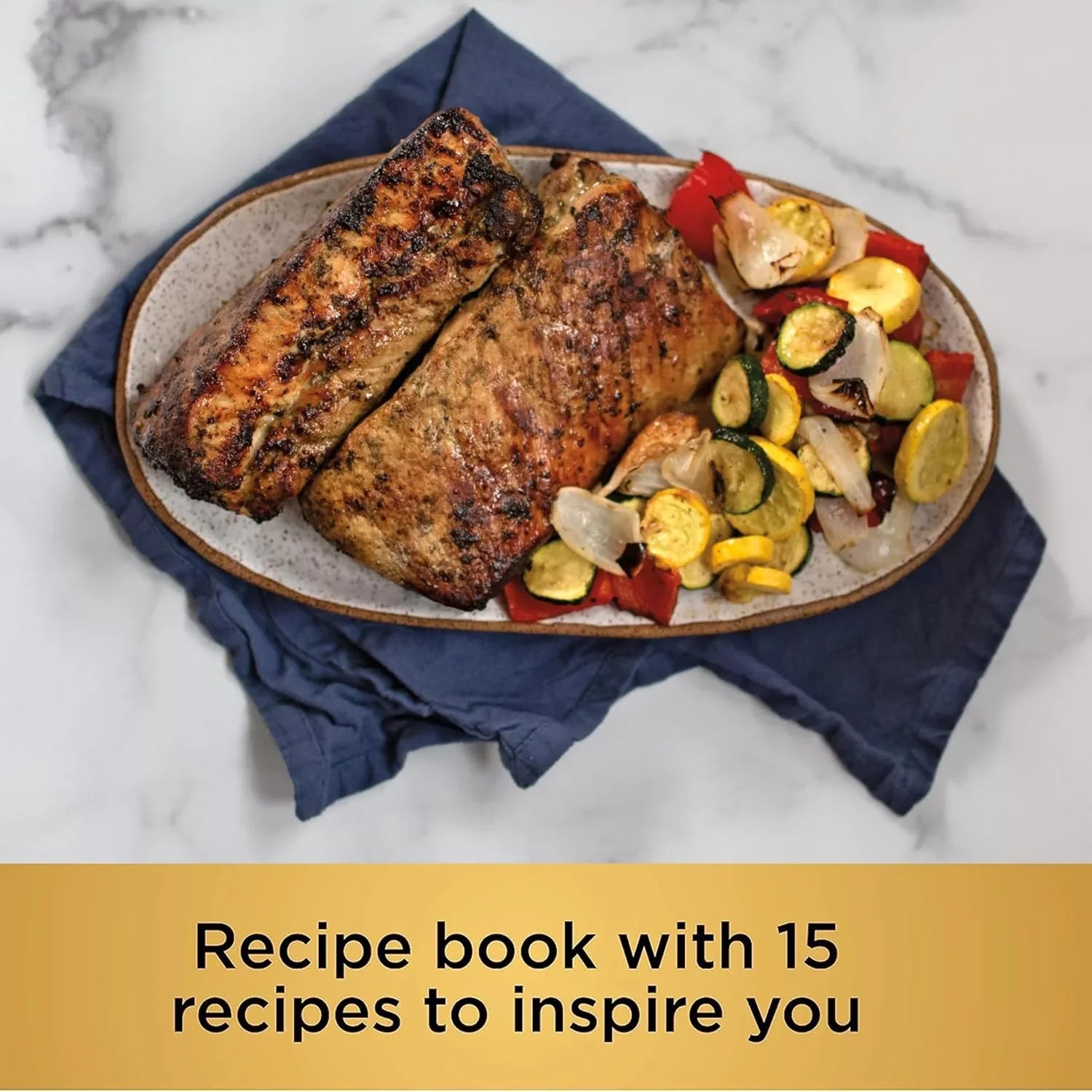 Gril d'intérieur Ninja Foodi Smart XL 6 en 1 avec friture à air, cuisson au four, rôtissage, grillage et déshydratation, thermomètre intelligent