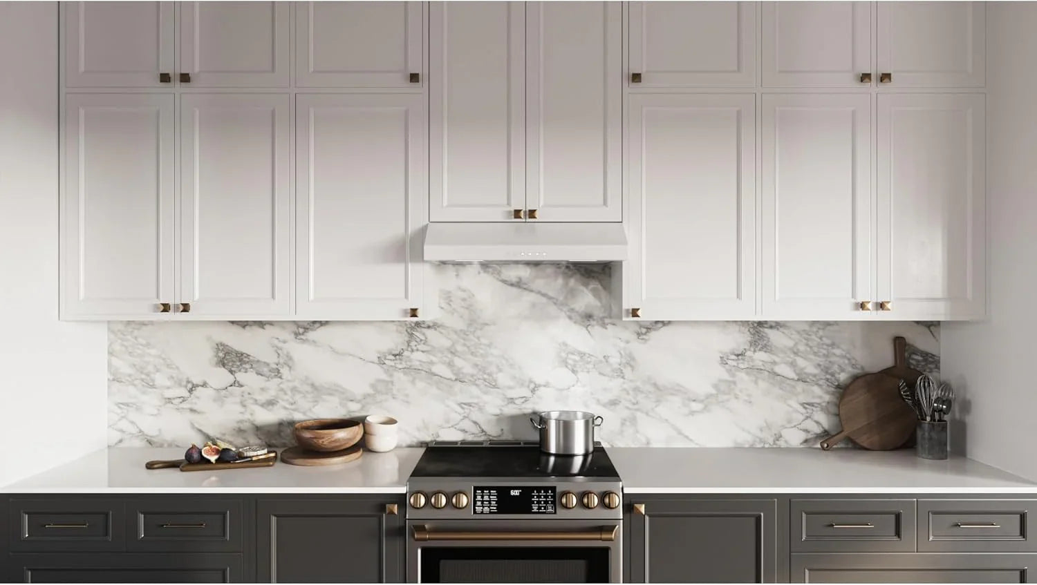 Hotte de cuisinière sous-armoire Broan-NuTone Glacier à trois vitesses avec éclairage DEL, conforme aux normes ADA