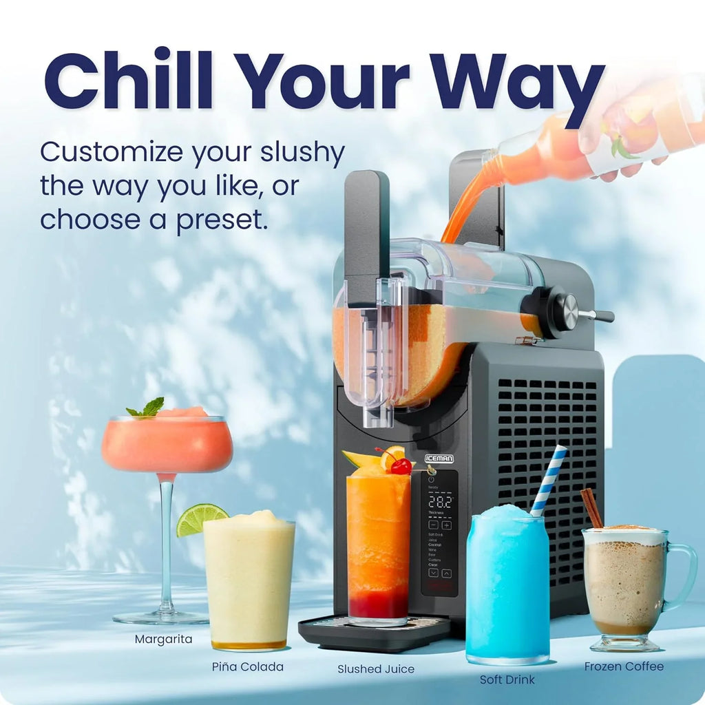 Machine à smoothie Iceman Slush-Ease avec 5 préréglages et options personnalisées