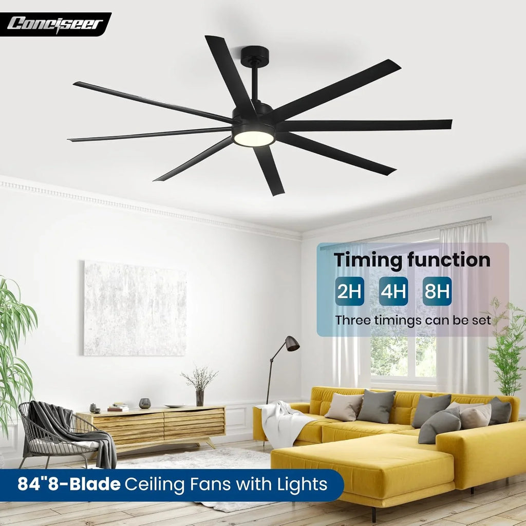 Ventilateur de plafond moderne 72 pouces chambre salon bibliothèque café extérieur/industriel