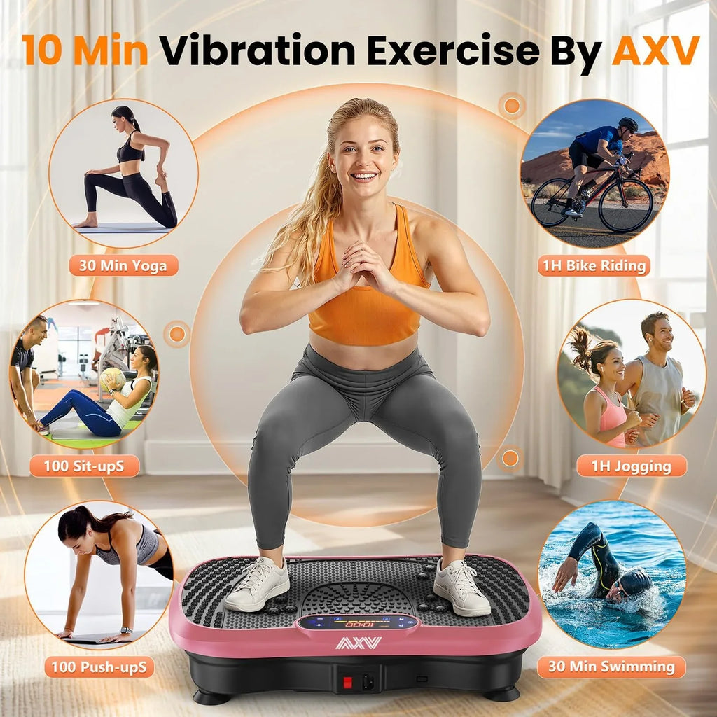 Plateforme de fitness à plateforme vibrante AXV Convient aux hommes et aux femmes pour perdre du poids et brûler les graisses à la salle de sport