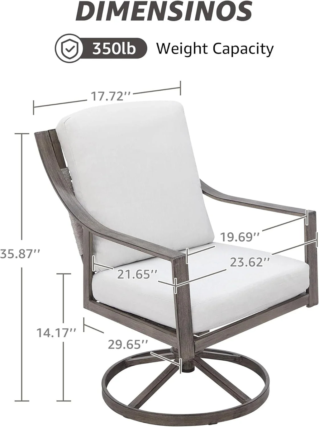 Ensemble table et chaises de salle à manger d'extérieur 5 pièces NATURAL EXPRESSIONS