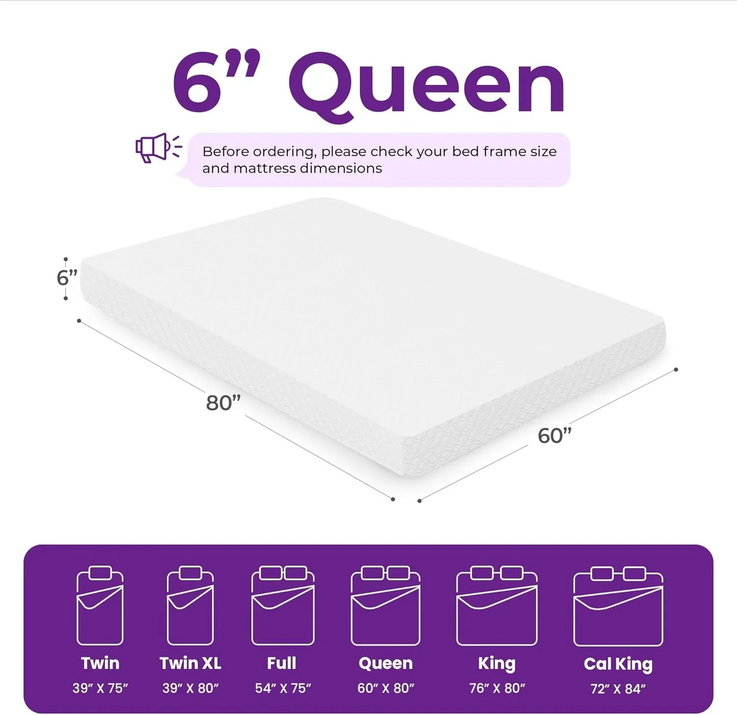 Matelas en mousse à mémoire de forme GAESTE de 8 pouces, entièrement rafraîchissant, matelas dans une boîte