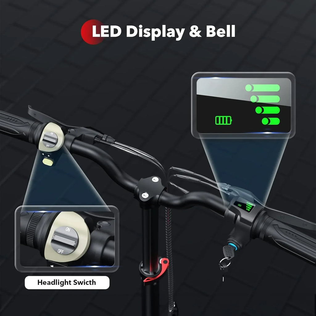Trottinette électrique iScooter avec siège, autonomie de 60/34 km, vitesse de pointe de 45/39/25 km/h, double suspension avec panier