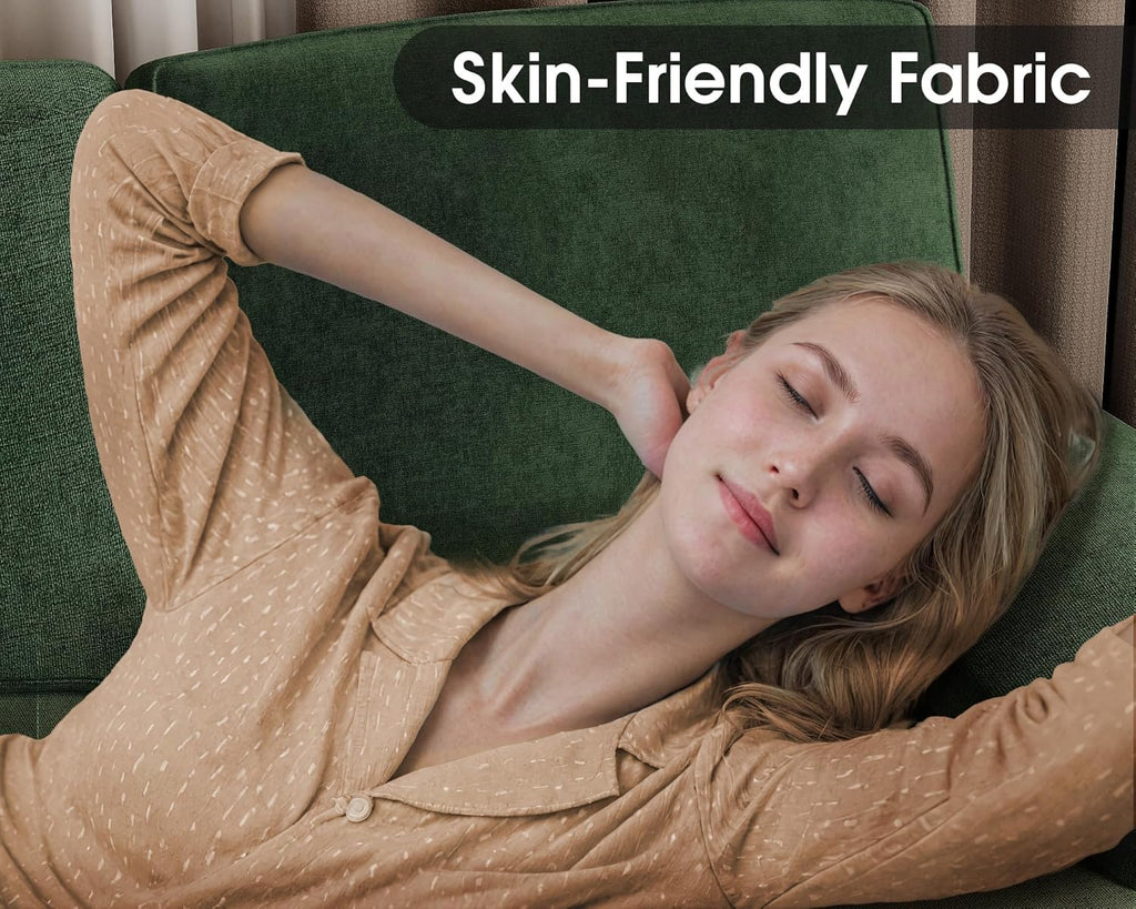 Canapé sectionnel de salon Furmax, canapé en U en lin