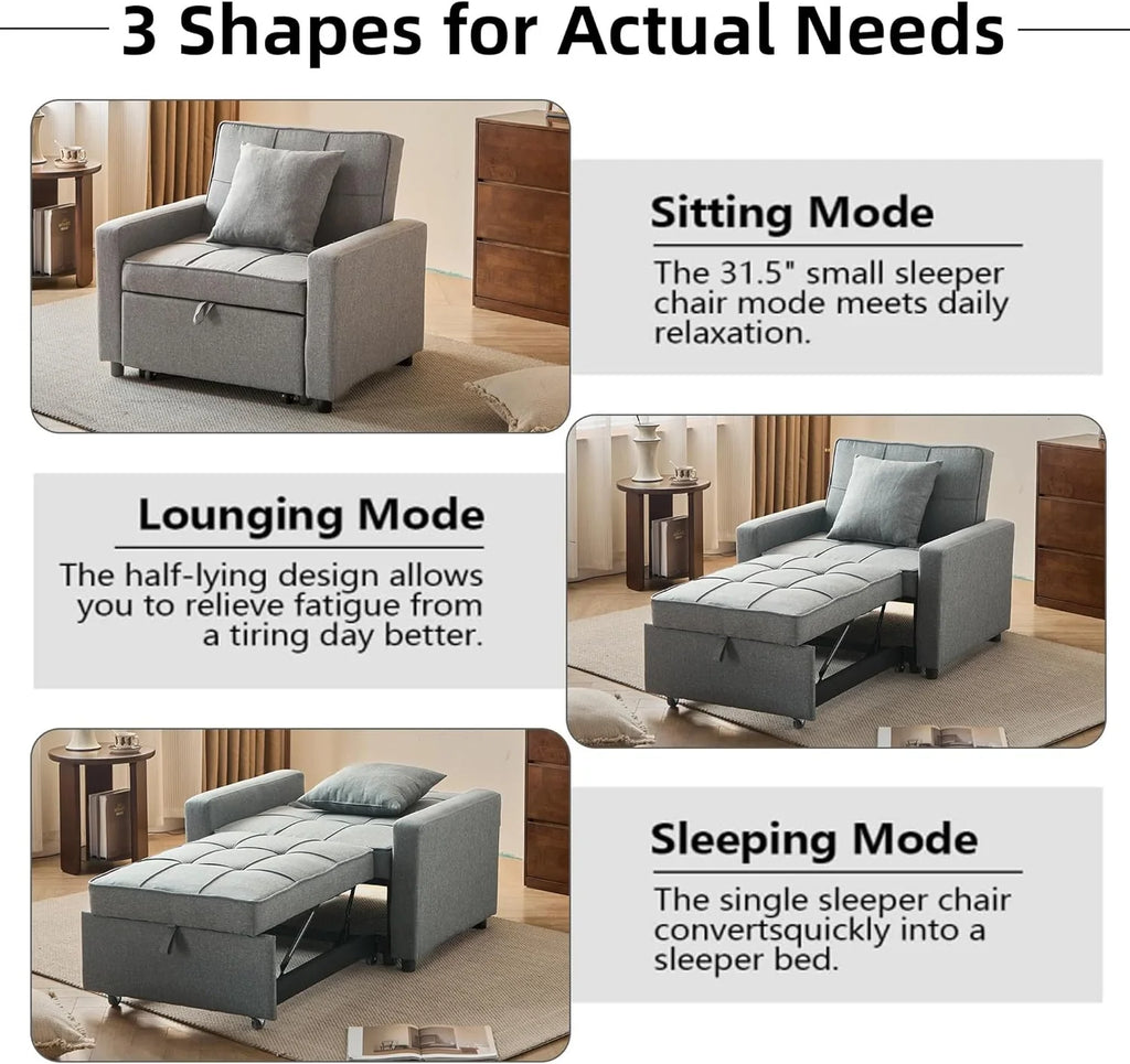 Canapé-lit convertible avec lit gigogne