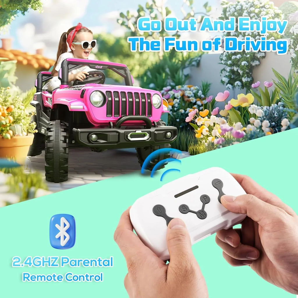 Camion de conduite pour enfants SEALIGHT 12 V, modèle 380 W, moteur, fonction de freinage d'urgence