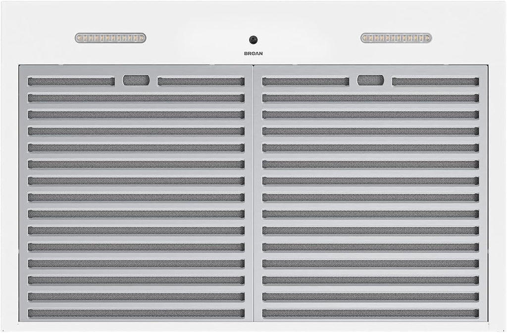 Hotte de cuisinière sous-armoire Broan-NuTone Glacier à trois vitesses avec éclairage DEL, conforme aux normes ADA