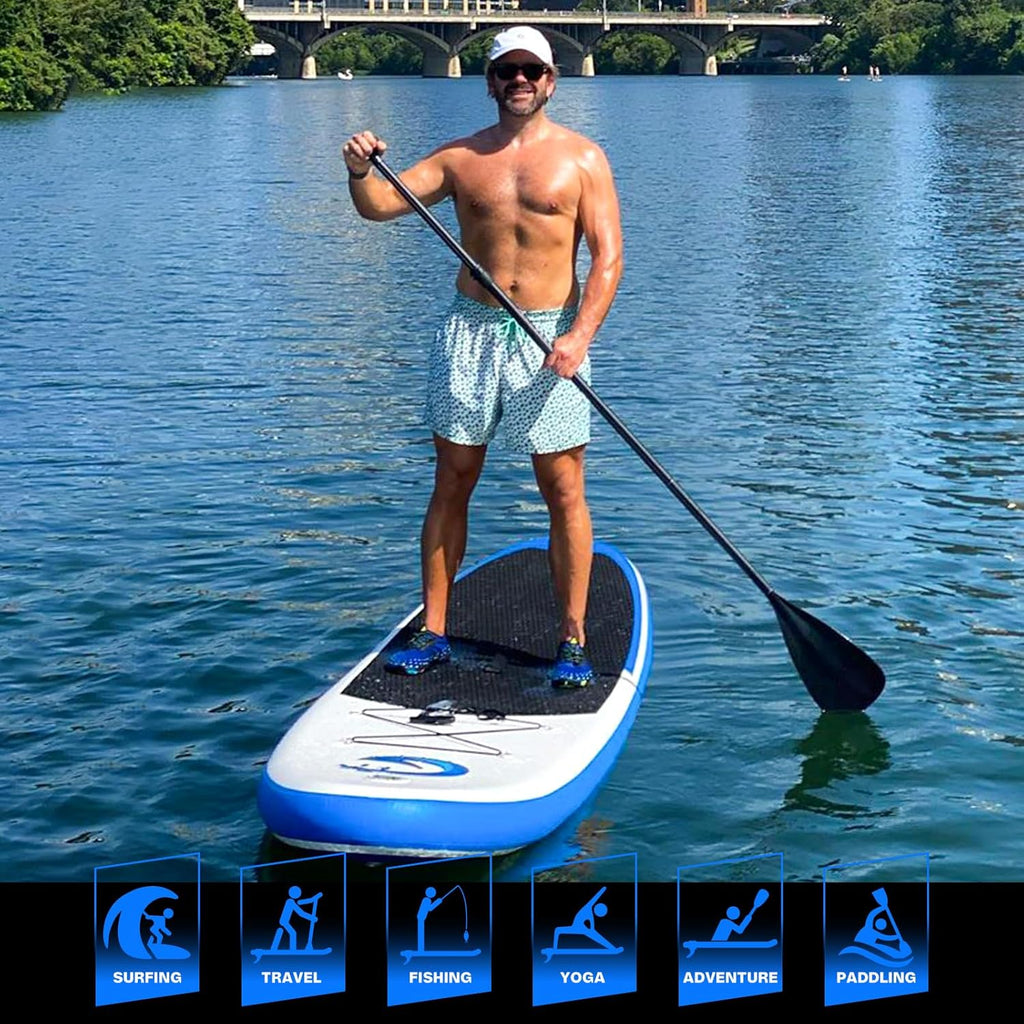 FunWater Stand Up Paddle Board Planche de paddle gonflable ultralégère avec accessoires SUP