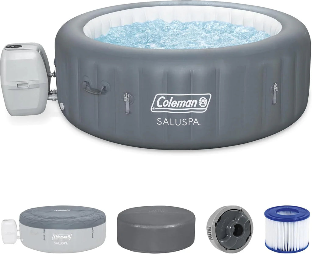 Spa gonflable d'extérieur Bestway Palm Springs EnergySense Smart AirJet Plus pour 4 à 6 personnes avec 140 AirJets et couverture isolante