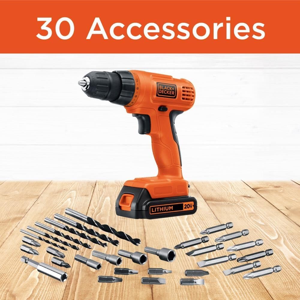 BLACK+DECKER 20V MAX POWERCONNECT Perceuse-visseuse sans fil Tournevis électrique
