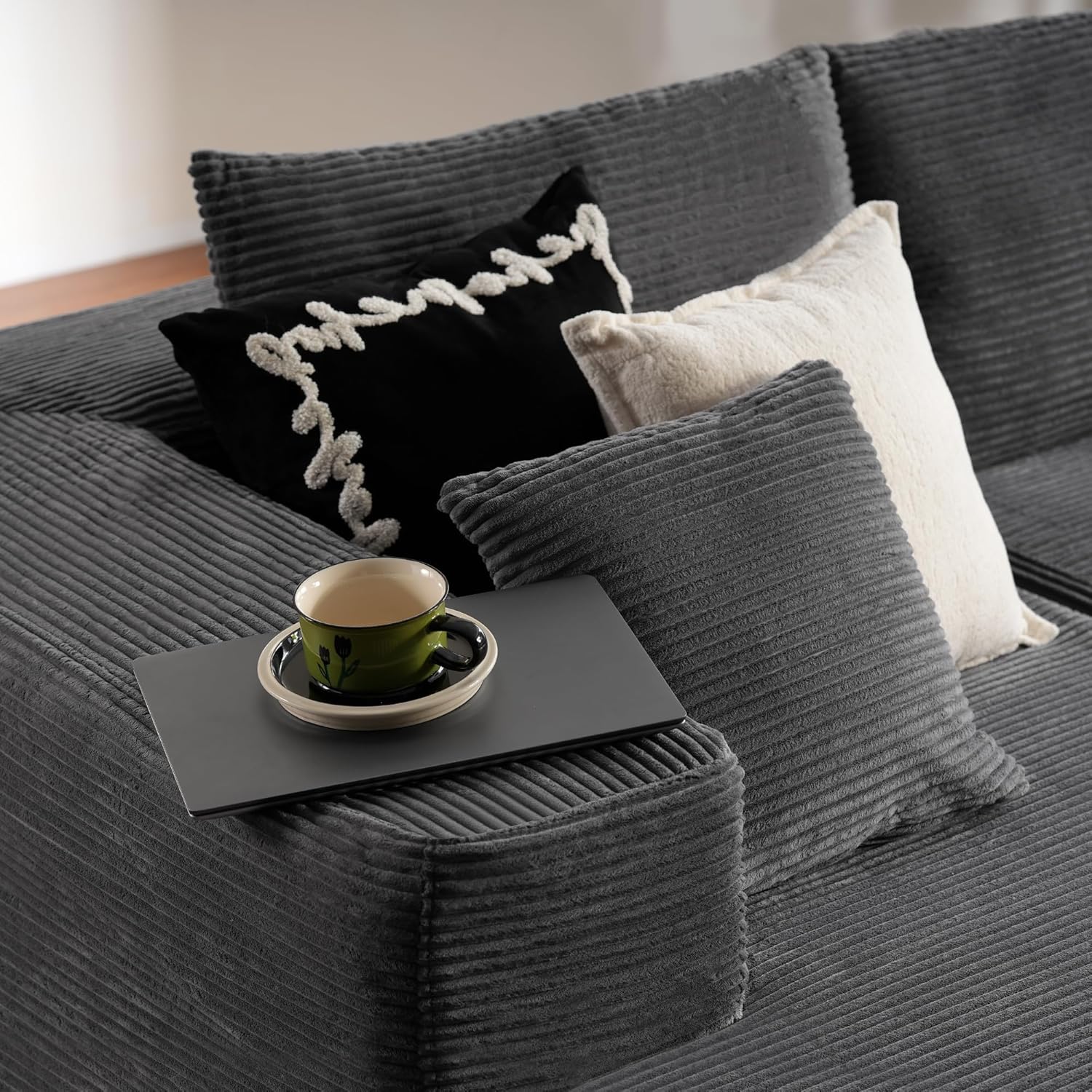 Canapé Ovios 104" Cloud Section Fauteuil en L, canapé modulaire moderne