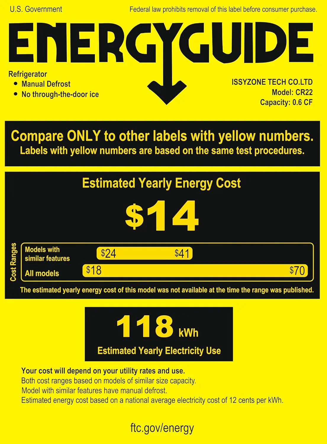 Réfrigérateur BougeRV 12 V pour voiture, congélateur portable de 23 litres, compresseur, 12/24 V CC, 110-240 V CA