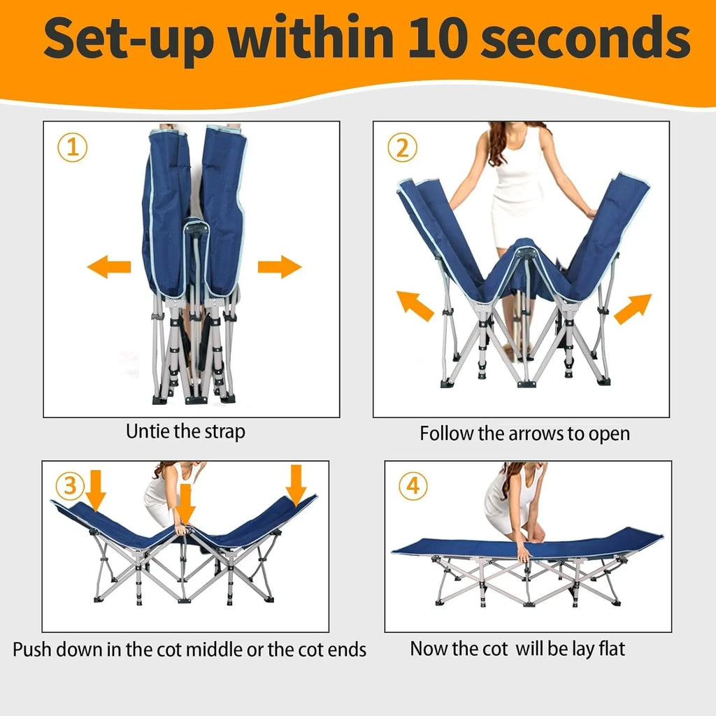 Lot de 2 lits de camp avec matelas, lit pliant confortable et robuste pour bébé