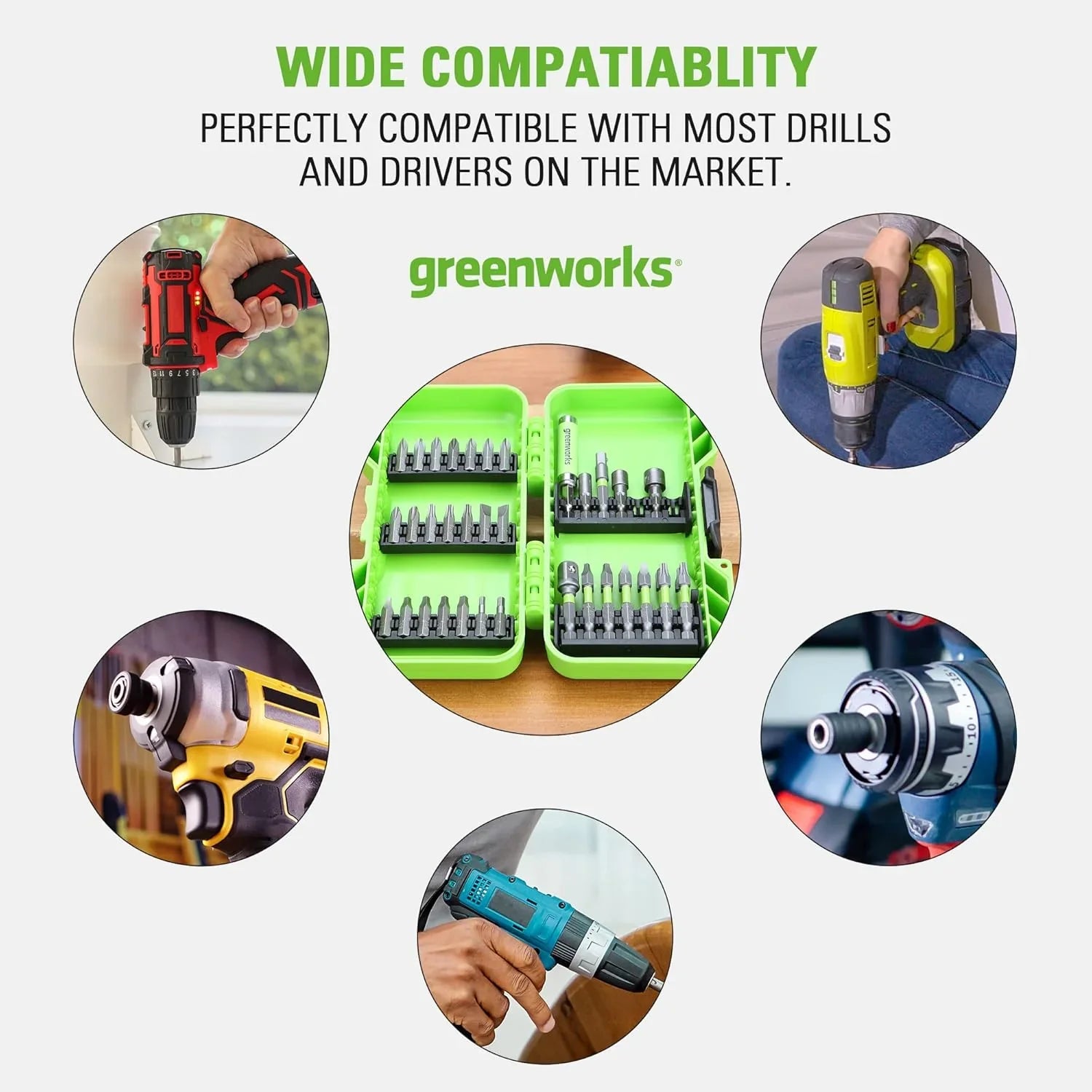 Perceuse-visseuse à percussion sans fil 24 V, kit combiné d'outils électriques