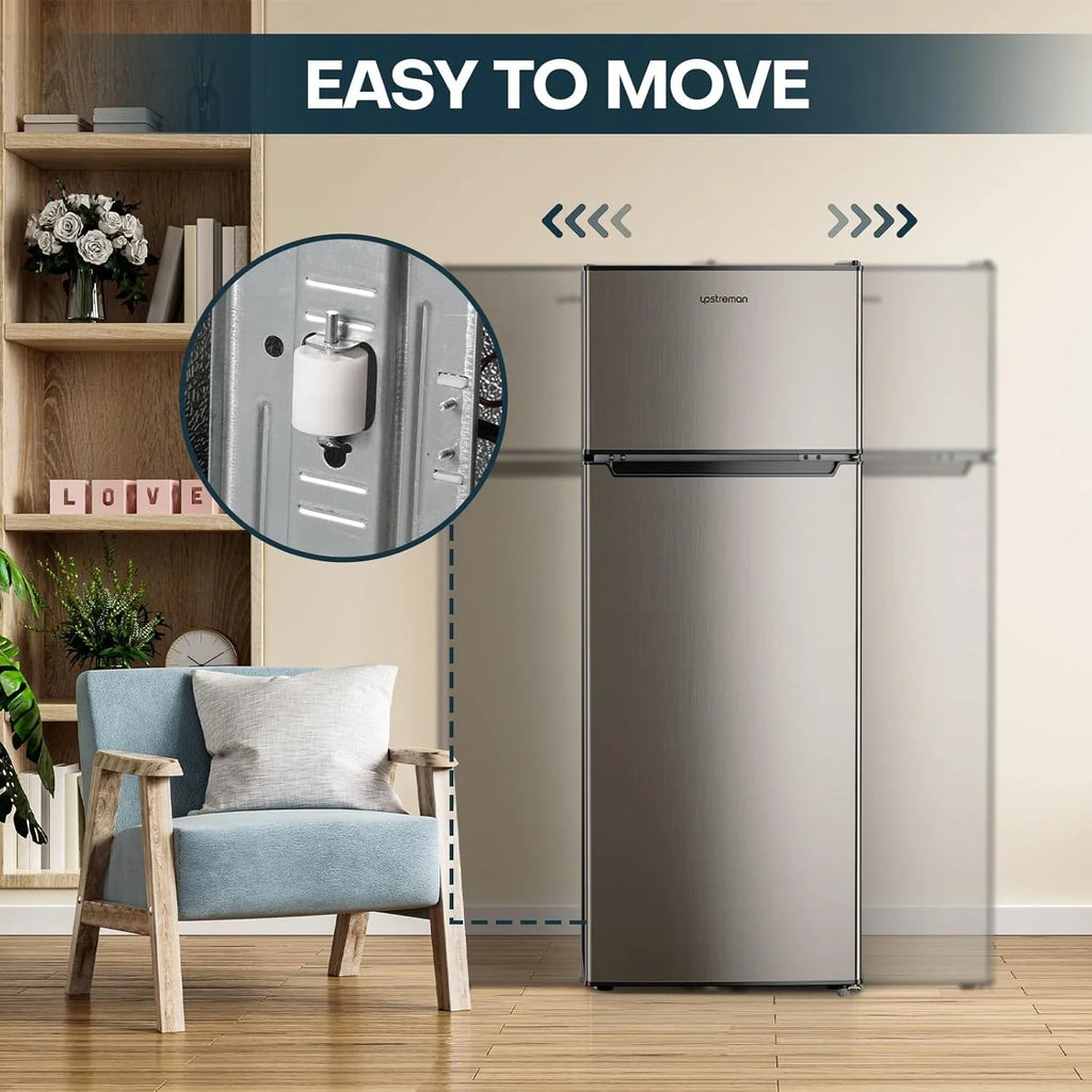 Réfrigérateur Upstreman de 7,7 pieds cubes avec congélateur, double porte,