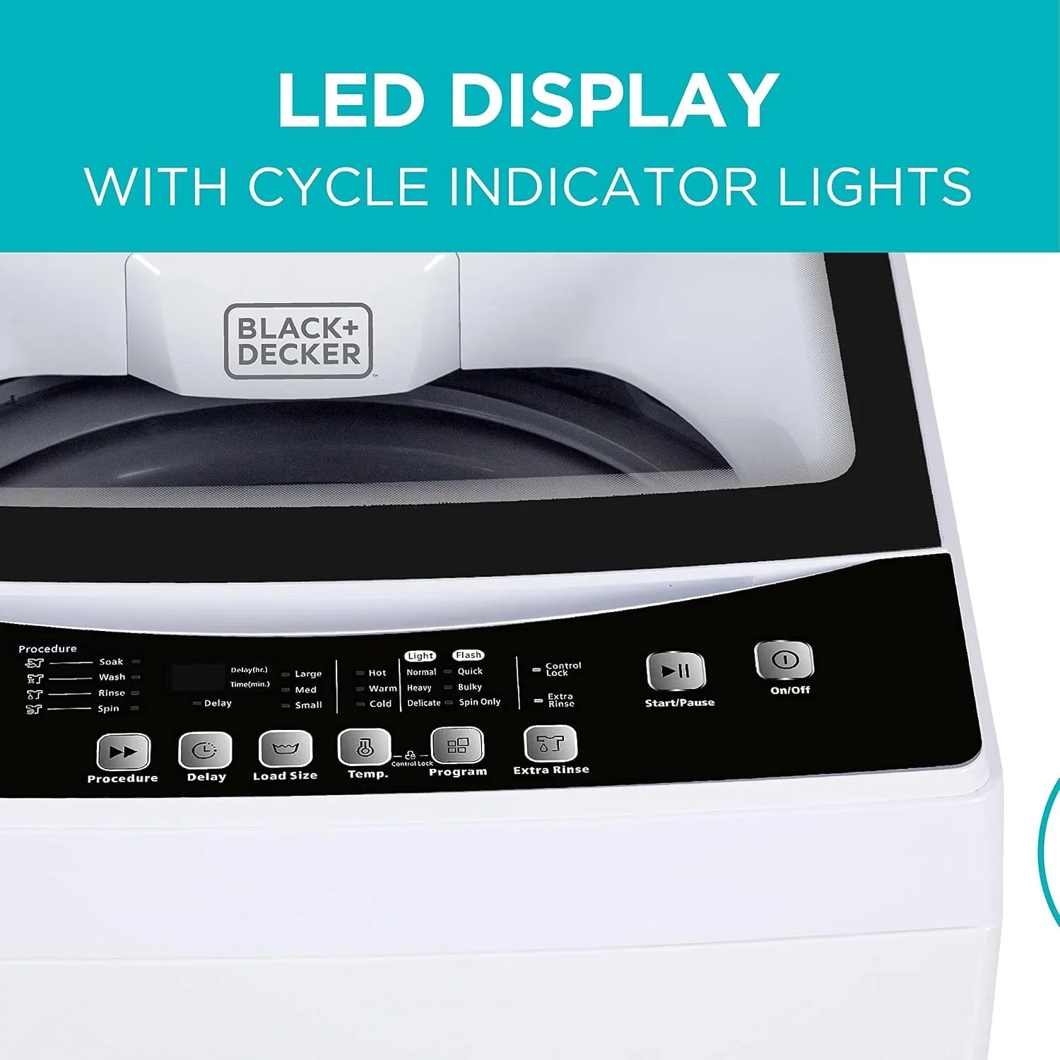 Machine à laver portable d'une capacité de 6,6 lb pour maisons et appartements, 5 cycles de lavage