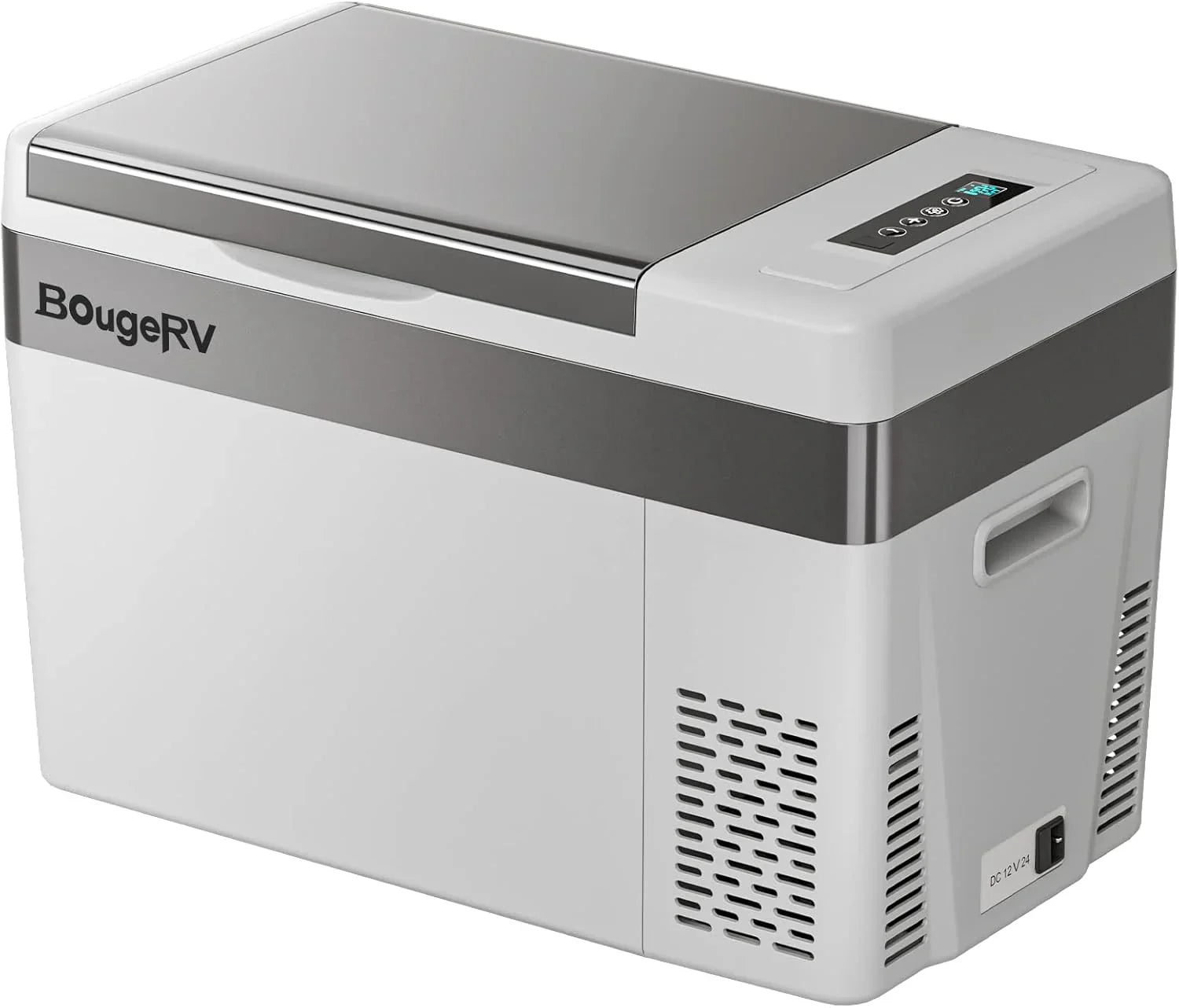 Réfrigérateur BougeRV 12 V pour voiture, congélateur portable de 23 litres, compresseur, 12/24 V CC, 110-240 V CA