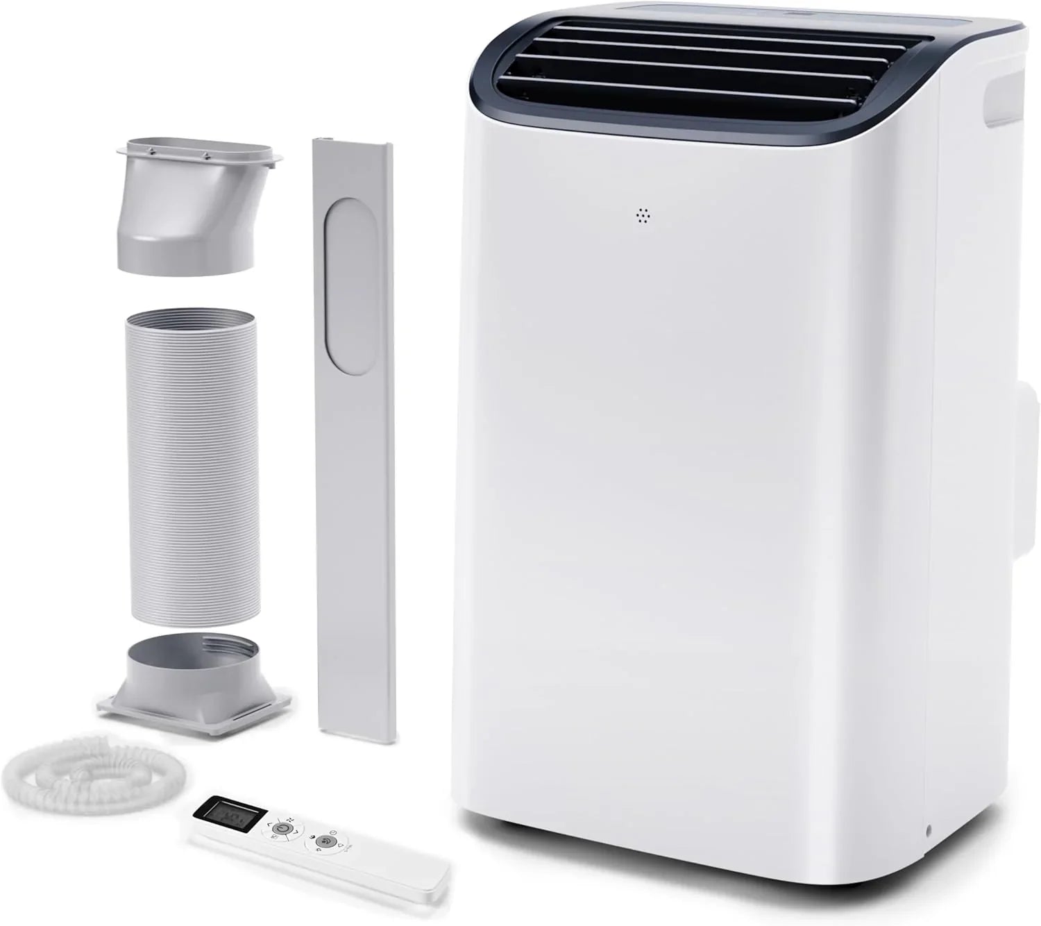 Climatiseur portatif EUHOMY 8 000 BTU, 4 en 1, couvre jusqu'à 350 pi², 4 modes, silencieux, avec télécommande, refroidissement, ventilateur, déshumidificateur